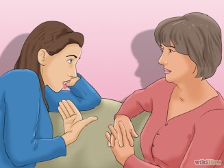 Chica se queja con señora